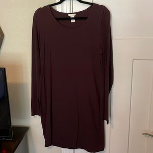 Burgundy Mini Dress